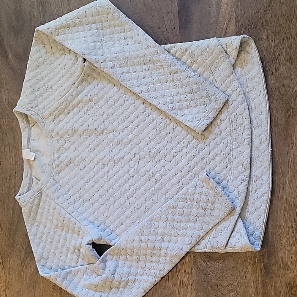 Kids Quilted Sweater - Light Gray